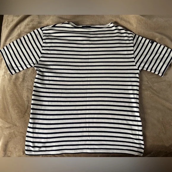 Saint James Breton Stripe Tee French Nautical Parisian Chic L/XL - Picture 2 of 12